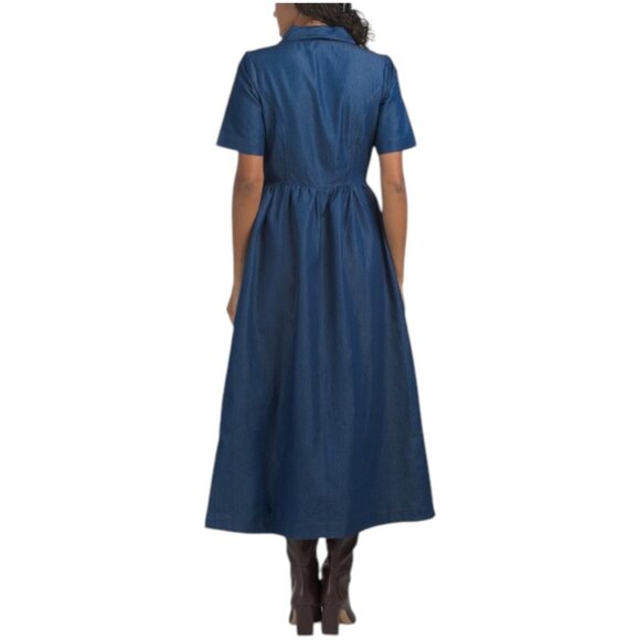 LUNA SKIES Shirt Dress With Scarf - Picture 2 of 3